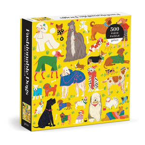 New Arrivals: Galison Fashionable Dogs Puzzle 500pcs Multi-Coloured