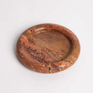 Bay Round Tray Burnt Travertine