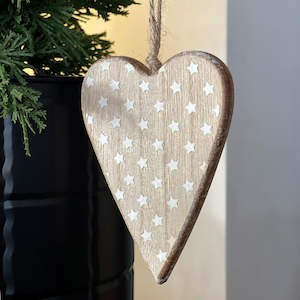 Christmas: Wooden Hanging Heart