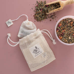 Eco Living: Reusable Cotton Teabags pk5