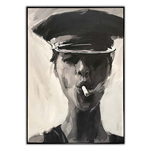 Wall Art: Capt Framed Canvas Print