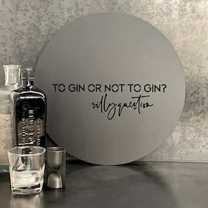 Wall Art: Black Steel - To Gin...