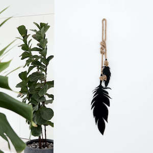 Wall Art: Steel Hanging Feathers