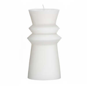 Totem Candle White 15x7.5cm