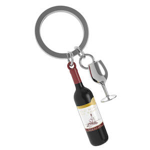 Keychains: Keyring - Wine Bottle