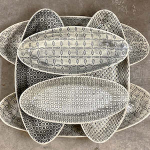 Black Lace Bamboo Platter