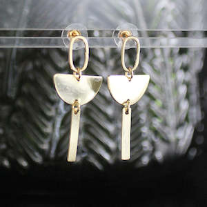 Antler: Gold Drop Earrings #1