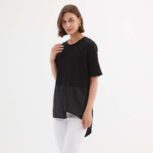 Tirelli: Split Back Combi Tee Black