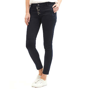 IS - Classic Button Fly Jean Black