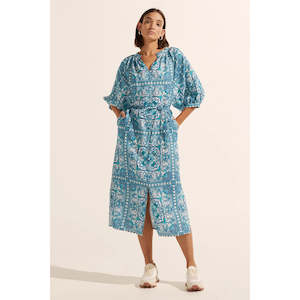 ZK Sojourn Dress Sapphire Tile