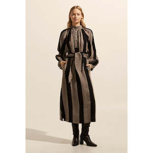 Zoe Kratzmann: ZK - Import Dress Black/Stone Stripe