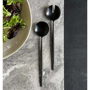 Nero Salad Servers