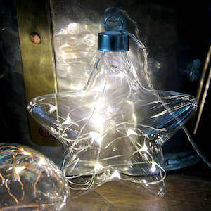 Lighting: Clear Star Hanging Glass Light