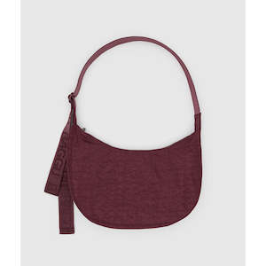 Bags Wallets: Baggu Medium Nylon Crescent Bag Mahogany