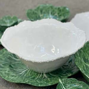 Melamine Pearl Bowl White 35cm