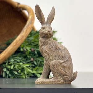 Room Decor: Walnut Country Hare Junior Standing
