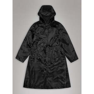 Rains - A-Line Longer Jacket Coal