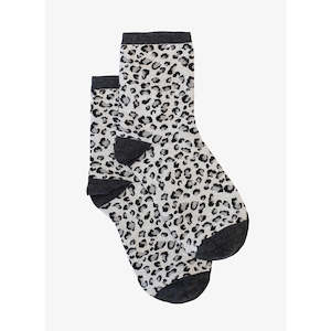 Leopard Sock Grey