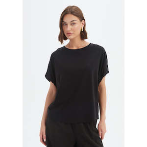 Tirelli: Bubble Sleeve Tee Black