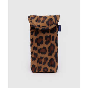 Jewellery: Baggu Puffy Glasses Sleeve Leopard
