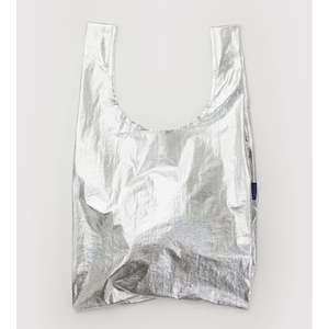 Eco Living: Reuseable Baggu Bag Chrome Metallic