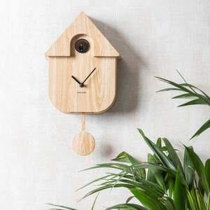 Homewares Living: Modern Cuckoo Clock Wood