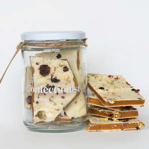 Christmas Edition White Chocolate, Pistachio & Berry Toffee 200g