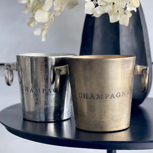 Kitchen Table: Aluminium Champagne Bucket Round