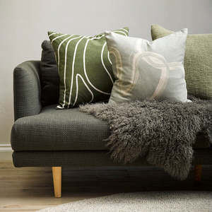 Cushions: Machu Cushion Moss 50x50 Feather Inner