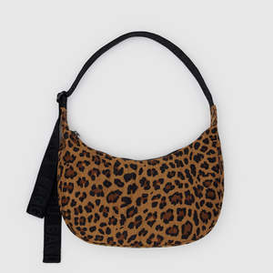 Baggu Medium Nylon Crescent Bag Leopard
