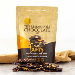 Pantry: Remarkable Chocolate Bark Pretzel & Choc Crunch 125g