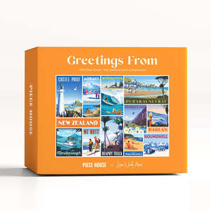 Piece House Puzzle Greetings From