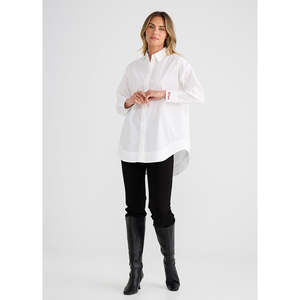 Apparel: Gemma Shirt White Je t'aime