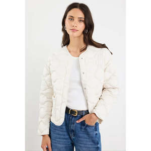 Apparel: Premium Putty Down Filled Quilted Jacket