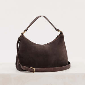 Bags Wallets: Suede Slouchy Chocolate