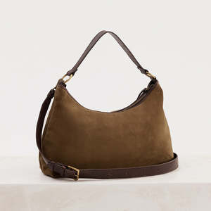Bags Wallets: Suede Slouchy Chestnut