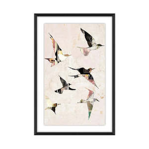 Homewares Living: Patchwork Skies Glass Framed Print