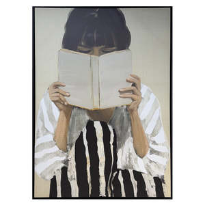 Homewares Living: The Reader Framed Canvas