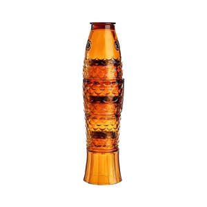 Kitchen Table: Fish Stackable Tumblers Set4 Amber
