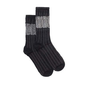 Footwear: Rhinestone Veil Sock
