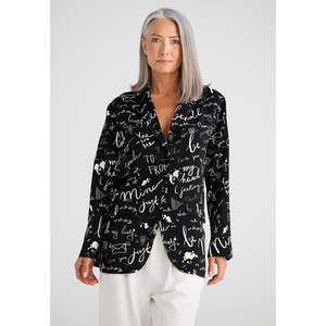 Holiday: Astrid Blazer Amour Print