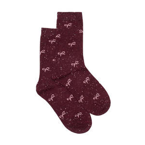 Socks: Merlot Bow Sock