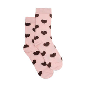Pink Heart Socks
