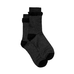 Black Frill Top Socks