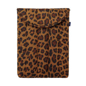 Bags Wallets: Baggu Puffy Laptop Sleeve 13/14" Leopard