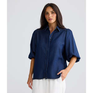 Holiday: Zelda Blouse Indigo