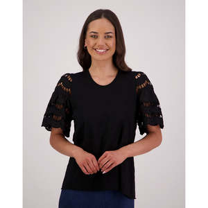Tops: Tex Top Black