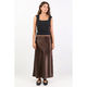 Prodigy Chocolate Satin Maxi Skirt