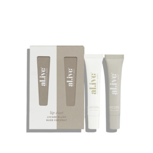 Bodycare: Lip Duet Lychee Blush & Nude Coconut