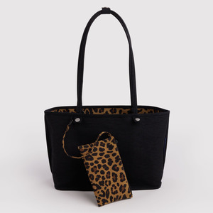 Bags Wallets: Baggu Medium Reversible Tote Leopard Mix